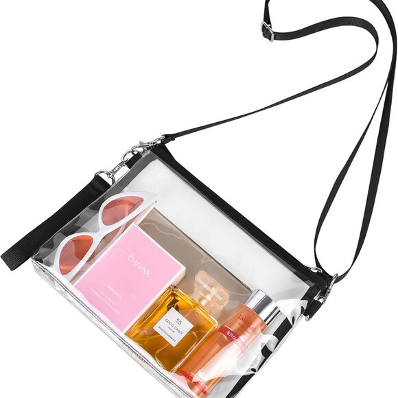 Clear Purse Stadium Approved Clear Bag with Removable Straps for Work Sporting E - Picture 1 of 5
